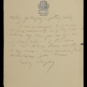 a page of handwritten text