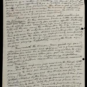 a page of handwritten text