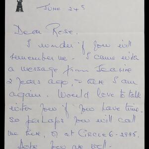 a page of handwritten text