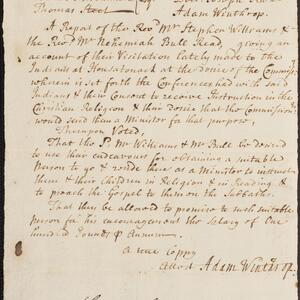 a page of handwritten text