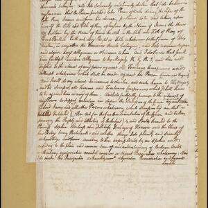 a page of handwritten text