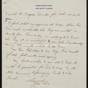 a page of handwritten text