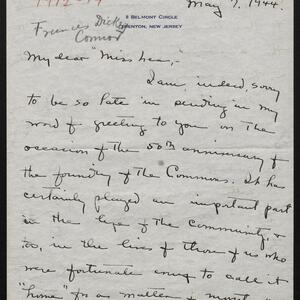 a page of handwritten text