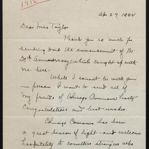 a page of handwritten text