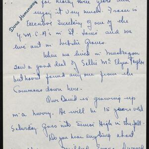 a page of handwritten text