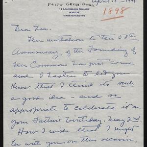 a page of handwritten text