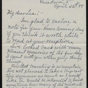 a page of handwritten text