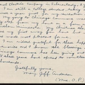 a page of handwritten text