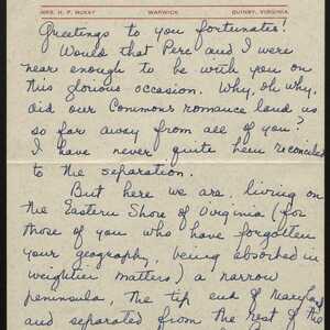 a page of handwritten text