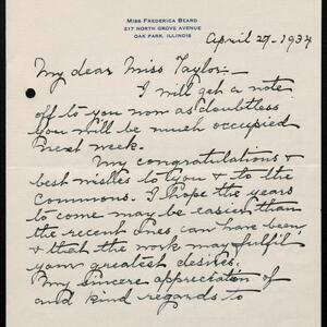 a page of handwritten text