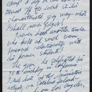 a page of handwritten text