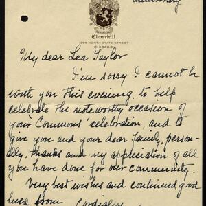 a page of handwritten text