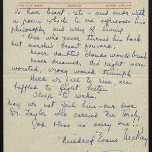 a page of handwritten text