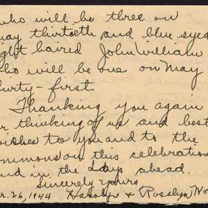 a page of handwritten text