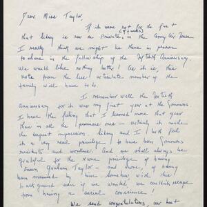 a page of handwritten text