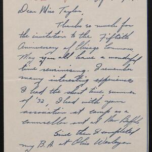 a page of handwritten text