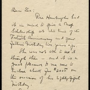 a page of handwritten text