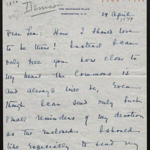 a page of handwritten text