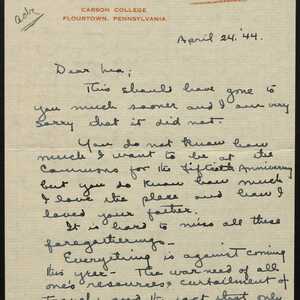 a page of handwritten text