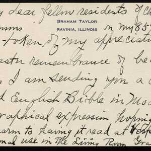 a page of handwritten text