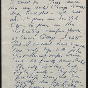 a page of handwritten text