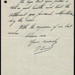 a page of handwritten text