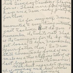 a page of handwritten text