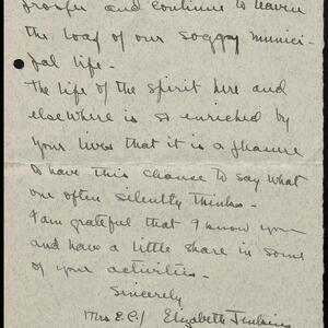 a page of handwritten text