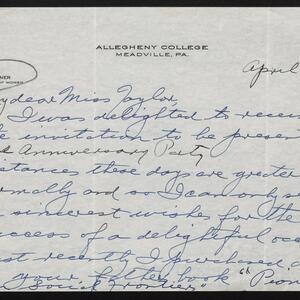 a page of handwritten text