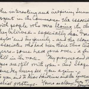 a page of handwritten text