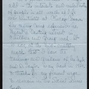 a page of handwritten text