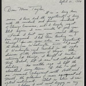 a page of handwritten text