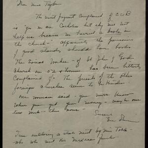 a page of handwritten text