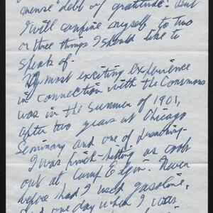 a page of handwritten text