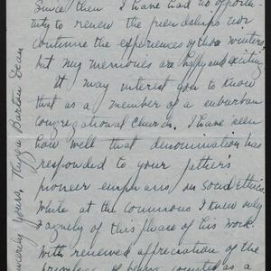 a page of handwritten text