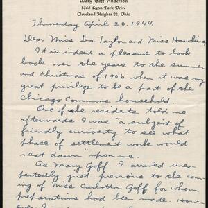 a page of handwritten text