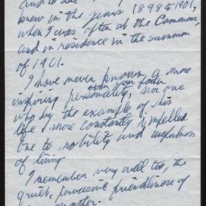 a page of handwritten text