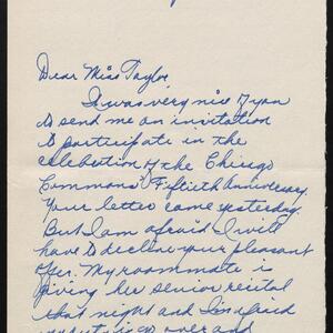 a page of handwritten text