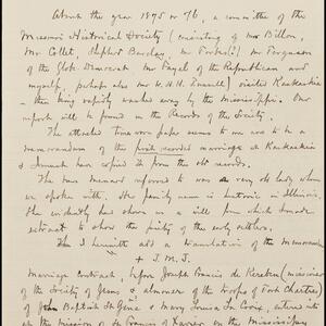 a page of handwritten text