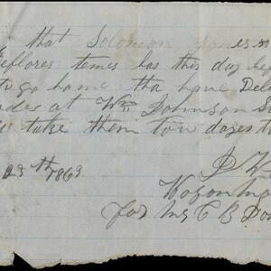 a page of handwritten text