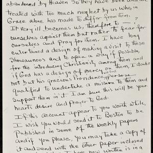 a page of handwritten text