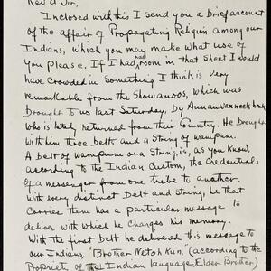 a page of handwritten text