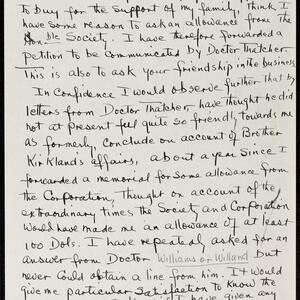 a page of handwritten text