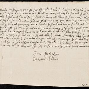 a page of handwritten text