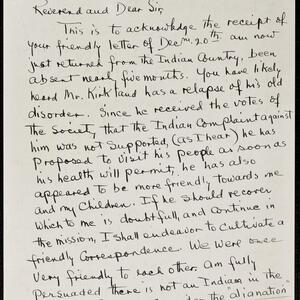 a page of handwritten text