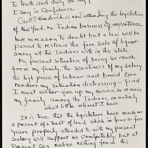 a page of handwritten text