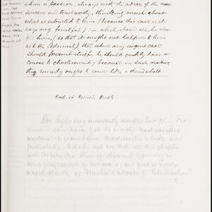 a page of handwritten text