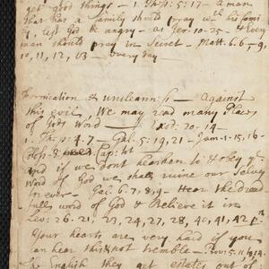 a page of handwritten text