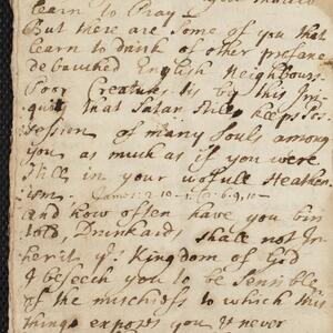 a page of handwritten text