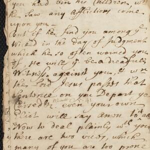 a page of handwritten text